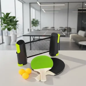 Portable Ping Pong Kit Table Tennis Play Set Includes 2 Paddles 3 Balls and Carry Bag for Indoor Outdoor Ping Pong Game