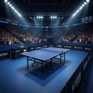 Portable Professional Outdoor Indoor Folding Table with Steel Legs and PP Wheels 25mm Thick MDF Top Sport Pingpong
