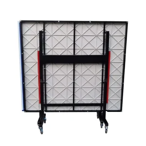 Portable SMC Foldable Indoor Table Tennis Training Equipment with Wheels Ping Pong Table for Outdoor Sports Use