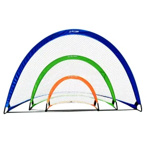 Portable Semi Circular Folding Soccer Goal for Children and Youth Training and Entertainment Movable Soccer Training Goal