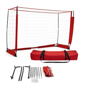 Portable Soccer Goal Set 6’x4’x2′ Foldable Football Net with Carry Bag for Backyard Training 25mm Frame 3PLY TD Net