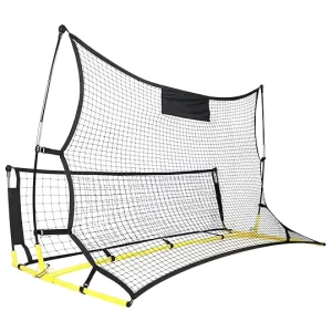 Portable Soccer Rebounder Net Soccer Trainer for Kids Soccer Training Equipment with Carrying Bag and U Pegs Idea for Volley