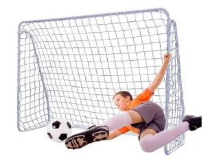 Portable Steel Soccer Goal 213x152x76cm Football Goal