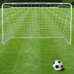 Portable Steel Soccer Goal 6’x4′ Weather Resistant Coating Tool Free Assembly Durable Design Eco Friendly Factory