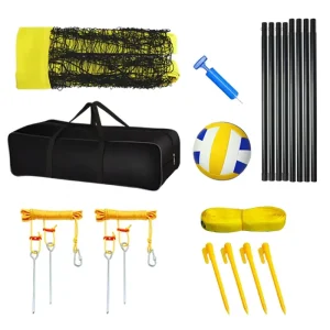Portable Volleyball Net Set for Beach Lawn Outdoor Courts