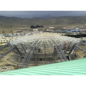Prefab Space Frame Basketball Sports Stadium Roof Metal Structure For Football Courts Space Frame Steel Structure Building Gymna