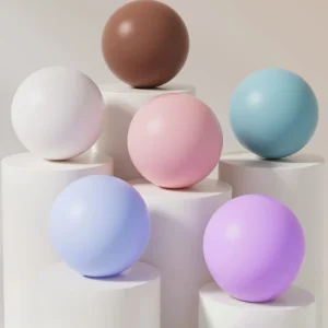 Premium 20cm PVC Mini Yoga Exercise Ball Soft Thickened Anti-burst Pilates Ball for Yoga Barre and Stretching
