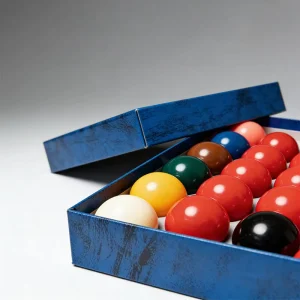 Premium Grade Resin Pool Balls Snooker Professional Glossy Vibrant Color Complete Set Blue Marble Packaging Replacement