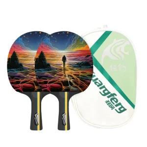 Premium Portable Table Tennis Set with Rackets and Net Conveniently Packaged for On the Go Play