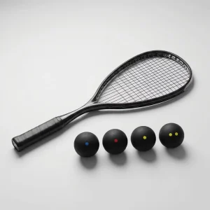 Premium Professional All Carbon Squash Racket Set Ultra Lightweight 4 Level Squash Balls All Stage Training Kit
