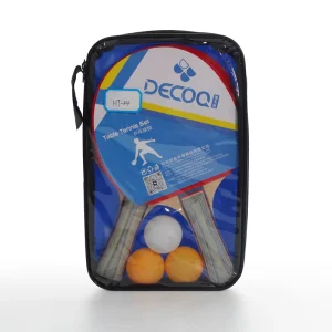 Premium Professional Table Tennis Set Portable 4 Star Rackets and 3 Star Rubber Wood Balls for Club Training