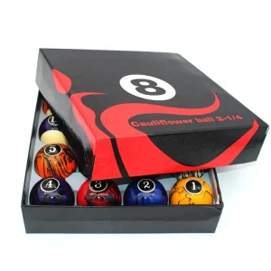 Premium Quality 57.2mm Resin Pool Balls for Club Snooker & Billiard Table Games
