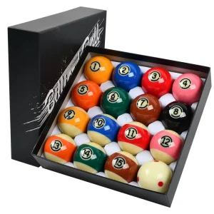 Premium Quality 57.2mm Resin Pool Billiard Balls Set 16pcs Regulation Size for Professional Use, TP-B114