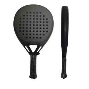 Professional 12K Carbon Weave Padel Racket Matte Black Large Sweet Spot Durable Competition Padel Paddle Bulk Buy