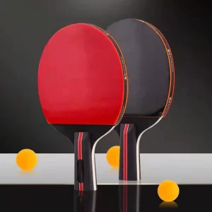 Professional 2 Premium Rackets and 3 Table Tennis Balls Ping Pong Paddle Sets Table Tennis Rackets Game Accessories