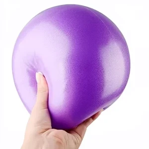 Professional 25cm Mini Pilates Ball Anti-Burst Small Yoga Ball with Inflation Straw for Core Strength Barre Training