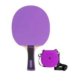 Professional 5-Ply Wood Table Tennis Racket 40+ ABS High Level Performance Rubber and Sponge Colourful Bag