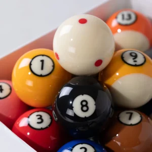 Professional 57.2mm Pool Balls Modest Ball Design Palladium Resin Billiard Balls for Club Use