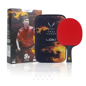 Professional 9 Star Table Tennis Paddle 7 Ply Koto Surface Ping Gnf Carbon Fiber Ping Pong Rackets With Powerful Attack