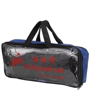 Professional 9.5m*1m Foldable HDPE Black Beach Volleyball Net Customized Four Sides Court Equipment