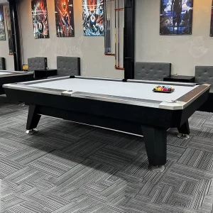 Professional 9ft Slate Billiard Table for Home or Billlards Club and Hall Use Solid Oak Frame and Legs Commercial Grade
