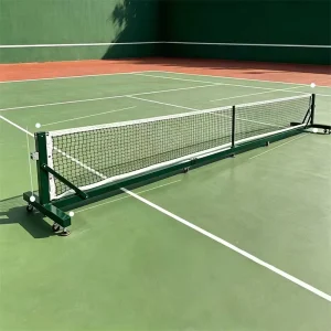 Professional Adjustable Pickleball Net with Wheels 22FT Standard Tournament Grade Net System for Children Adult Court Use