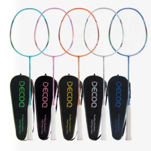 Professional Aluminium Racket Badminton Set Durable with Soft PU Grip