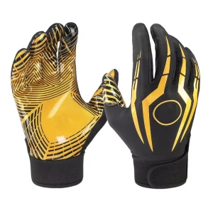 Professional American Football Receiver Gloves Breathable Full Finger Lace Comfortable Non slip Durable Stretch Hand Grips