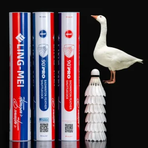 Professional Badminton Shuttlecock Highest Level Goose Feather Competition Bird Durable Natural Cork Head 90PRO