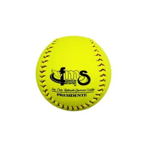 Professional Ball Design 11 Inch Yellow Leather Sports Softball