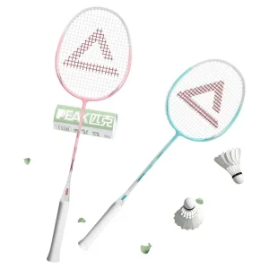 Professional Carbon Fiber Badminton Racket Ferroalloy Frame Moderate Hardness High Strength Ultra Light Design for Amateur