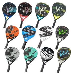 Professional Carbon Fiber Padel Racket Model 4003S 26.5cm Face 46cm Length 360-380g Weight