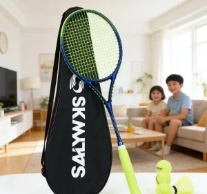 Professional Carbon Fiber Tennis Racquet 27inch Lightweight Shock Absorbing Large Surface Nylon Outdoor Use