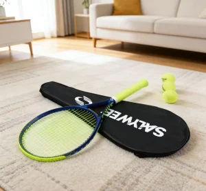Professional Carbon Fiber Tennis Racquet Lightweight Shock Absorbing 27inch Large Surface Nylon Outdoor Use