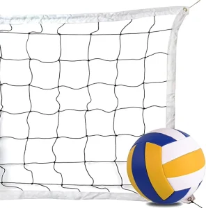 Professional Competition Volleyball Net Court Equipment Reinforced with Fabric Edges on All Four Sides