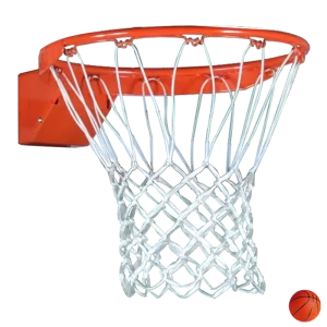 Professional Competitions Heavy Duty Steel Double Ring Basketball Goal with Anti whip Nylon Net Orange