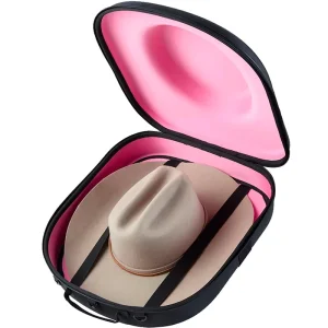 Professional Cowboy Hat Travel EVA Waterproof Storage Backpack Case With Crush Proof Protection Dustproof Black 30x20x10cm