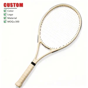 Professional Custom Carbon Graphite Fiber Lightweight Durable High Strength Tennis Racket Portable for Outdoor Game Use