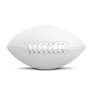 Professional Custom Logo PU Leather Football All White Rugby Size 3 6 9 American Football