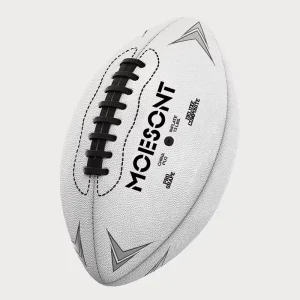 Professional Custom Logo PU Leather Football White Black Rugby Size 9 American Football Ball