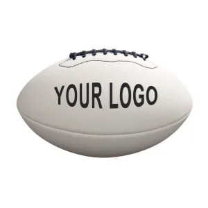 Professional Custom logo Pu Leather Football White Black Rugby Size 5 6 7 9 American Football Ball