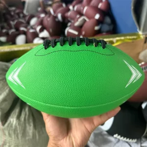 Professional Custom logo Pu Leather Football White Black Rugby Size 9 American Football Ball