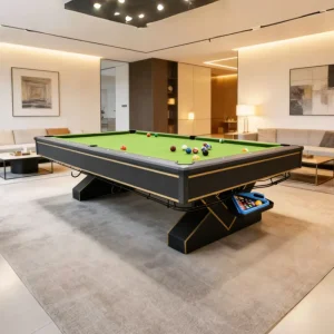 Professional Customizable American Style Slate 7ft Pool Table Green Cloth for Snooker 3 in 1 Games