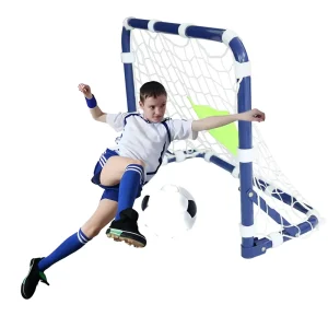 Professional Customized Double Mini 60*45*24cm Steel Frame Polyester Net Backyard Soccer Goal for Kids Eco Friendly Durable