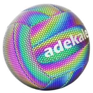 Professional Customized Logo Beach Volleyball Ball Holographic Reflective PU Leather Made Professional Designs for Gift Giving