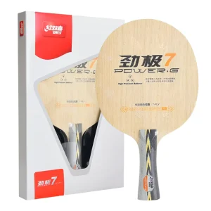 Professional DHS Blade Table Tennis Racket with Straight Horizontal Rack Protect Pure Wood Base Plate
