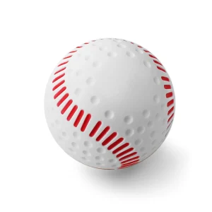 Professional Dimpled Baseball 9 Inch with Red Seams PU Material for Training Softball