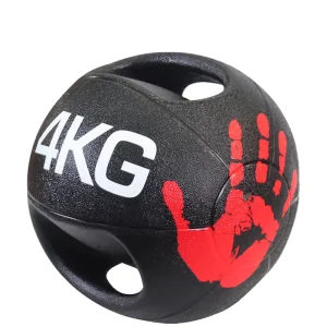 Professional Dual Grip Rubber Medicine Ball 3kg-10kg Non-slip Strength Training Fitness Ball with Handles for Home Gym
