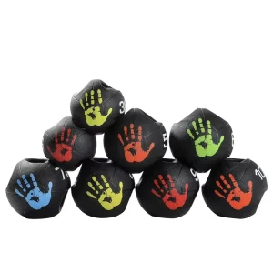 Professional Dual Grip Rubber Medicine Ball 3kg-10kg Non slip Strength Training Fitness Ball with Handles for Home Gym Workout