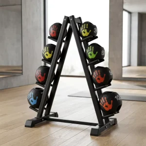 Professional Dual Grip Rubber Medicine Ball for Strength Training 3kg-10kg Non-slip Fitness Weight Ball with Handles